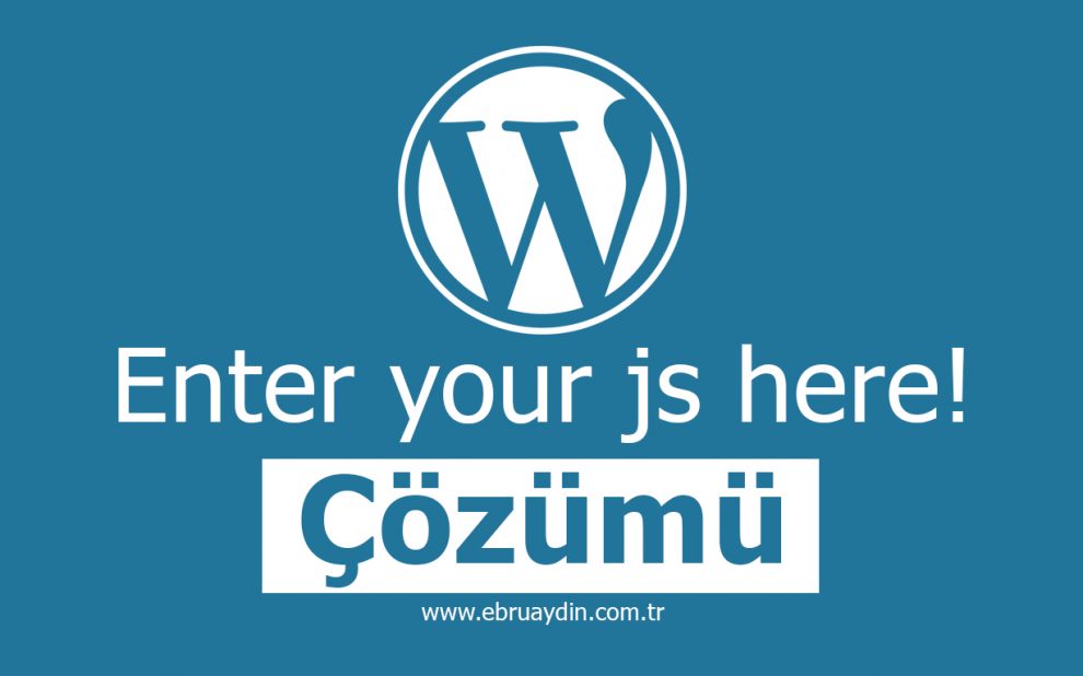 enter-your-js-here-hatasi-ve-cozumu